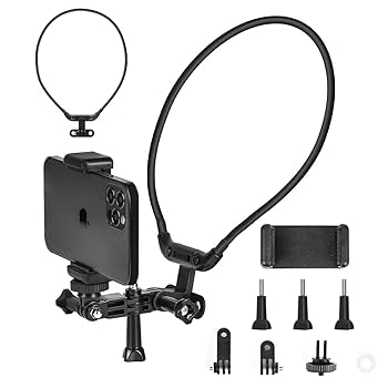 Amazon | 首掛け GoPro用アクセサリー 多角度調整可能